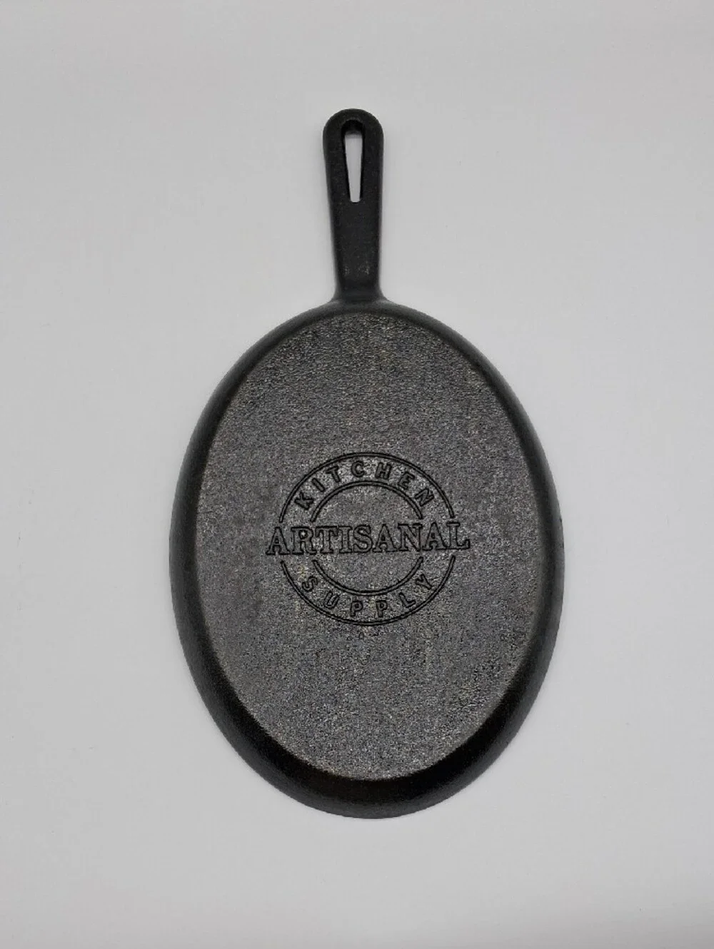 Cast Iron Sizzling Fajita Skillet with Wood Trivet - Black